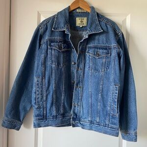 Vintage Unisex Outdoor Expedition Blue Denim Jean Jacket